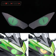 Adesivo de proteção para farol dianteiro, acessório de motocicleta 3d para kawasaki ninja400 400 2014-2019 2024 - compre barato