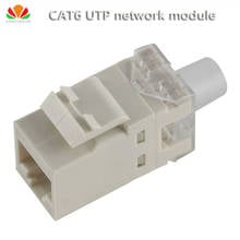 Сетевой модуль UTP RJ45, 800 белых разъемов CAT6, штепсельная розетка для компьютера, адаптер кабеля, разъем Keystone для Amp Ethernet 2024 - купить недорого