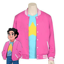 Steven Universe Jacket Uniform Cosplay Costume Baseball Hoodie Steven Coat Crystal Gems Steven Quartz Universe Halloween Costume 2024 - buy cheap