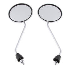 Chrome Motorcycle Scooter Rearview Rear View Side Mirrors 8mm Thread 2024 - buy cheap