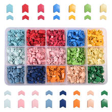 Contas de hematita miuki para artesanato, contas de telha multicoloridas com flecha para fazer joias, metal e sementes de esmalte 2024 - compre barato