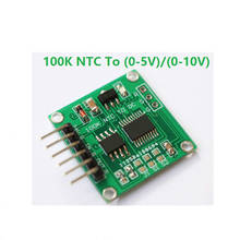 Voltaje de giro de termistor NTC, 100K, NTC, giro de 0-10V, 0-5V, conversión lineal, módulo transmisor de temperatura 2024 - compra barato