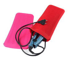 Silicone Heat Resistant Travel Mat Pouch For Curling Iron Hair Straightener Multi-function Non-slip Flat Iron Hair Styling Acc 2024 - buy cheap