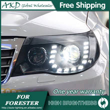 Headlights For Subaru Forester 2008-2012 DRL Day Running Light Head Lamp LED Bi Xenon Bulb Fog Lights Tuning Car Accessory 2024 - buy cheap