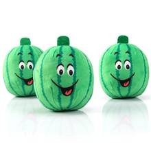 Plush Watermelon Pet Toy Cute Dog Chew Squeak Toys Puppy Interative Biting Toy Pets Teeth Clean Molar Squeaking Toys 2024 - buy cheap