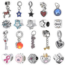 2Pcs/Lot New Arrival Shinning Star Charms Pendants Fits Brand Bracelets DIY Fashion Jewelry Accessary Making For Women 2024 - buy cheap