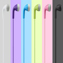 Chyi fone de ouvido intra-auricular fone de ouvido, fone de ouvido com microfone em cores pastéis tipo linha 3.5mm, fone de ouvido com fio para telefone inteligente 2024 - compre barato