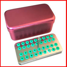 1Pc Dental Disinfection Sterilization Holder Block endo Box Case with Silicone for Scaler Tips & Diamond Burs (36 Holes) 2024 - buy cheap