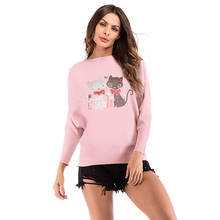 Autumn Winter Jumper Ladies Sweaters Women's Christmas Sweater Long Sleeve Casual Loose Knitted Sweaters Pullover Tops YWZ002 2024 - buy cheap