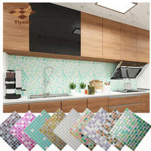 Лидер продаж, мозаичная настенная плитка, самоклеящаяся виниловая настенная наклейка для самостоятельной сборки, кухни, ванной, дома, 3D ПВХ 2024 - купить недорого