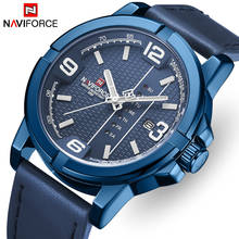 NAVIFORCE мужские часы Топ люксовый бренд мужские модные синие аналоговые кварцевые часы повседневные водонепроницаемые наручные часы с датой Relogio Masculino 2024 - купить недорого