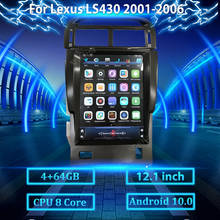 Kit multimídia automotivo, 2din, android, dsp, rádio, gps, para lexus ls430 2007-2012, vídeo, bt, navegação, tela vertical, dvd 2024 - compre barato