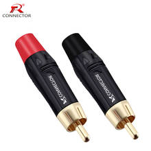 8pcs/4pairs RCA connector RCA Plug HIFI Gold Plated Audio Cable RCA Male Audio Connector 2024 - buy cheap