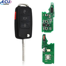 4 Buttons 433MHZ Keyless Fob 3+1 Buttons Flip Remote Key for Volkswagen for Touareg 2002-2010 ID46 Chip 2024 - buy cheap