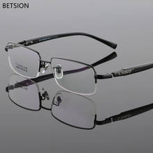 BETSION Men Pure Titanium Spectacles Optical Eyeglass Frame eyewear Prescription Myopia Optical 2024 - buy cheap