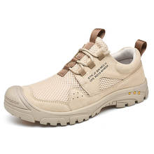 Calçados masculinos para caminhada, sapatos confortáveis para homens esportivos e respiráveis para escalada e caminhada ao ar livre 2024 - compre barato