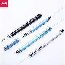 Deli Metal Fountain Pen 0.35MM-0.5MM Ink EF Nib Writing Stationery Calligraphy Pens for Students Office School 2024 - buy cheap