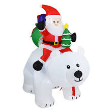 Adult Size Santa Claus Elk Bear Inflatable Costume Toys Christmas Props Birthday Wedding Party Toys Lawn Yard Outdoor Decoration 2024 - buy cheap