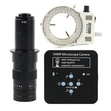 34MP 1080P 2K 60FPS 100X 180X 300X C Mount Lens Lab HDMI USB Industrial Electronic Digital Video Microscope Camera PCB Soldering 2024 - buy cheap
