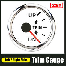 52mm Trim Gauge 0-190 ohm For Boat Outboard Engine UP-DN Right Side Trim Meter With Red Backlight 12V/24V Stainless Steel Bezel 2024 - buy cheap