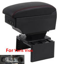 For Yaris armrest box Vios armrest box universal car center console modification accessories double raised with USB 2024 - buy cheap