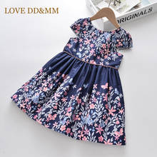LOVE DD&MM Girls Dresses 2022 Summer New Sweet Baby Party Costumes Sweet Flower Print Dress For Girl 3-8 Years 2024 - buy cheap