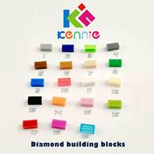 21000 unids/lote Kennie mini NO.3069 piezas de color a granel azulejo plano 1X2 partículas diamante clásico bloques de construcción piezas DIY Juguetes 2024 - compra barato