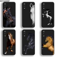 Capa de celular de cavalo aquarela, capinha para huawei honor 30 20 10 9 8 8x 8c v30 lite view 7a pro 2024 - compre barato