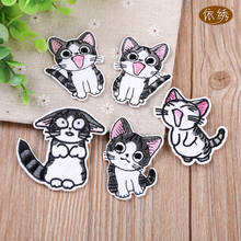 С изображением героев из мультфильмов, 1 штука, Китти Кэт тема Cute Kitty Cat Вышитые Патчи Шить наклейки для аппликаций значок аксессуары для украшения дома Одежда Сумочка "сделай сам" 2024 - купить недорого