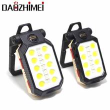 20W Portable Flashlight Torch USB Rechargeable LED Work Light COB Lantern Hanging Outdoor Work Light For Car Repair Camp 2024 - buy cheap