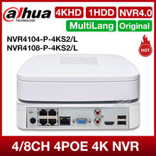 Dahua-Grabadora de vídeo de red NVR NVR4104-P-4kS2, 4 canales, NVR, 8MP, 1U, 4PoE, 4K, H.265 Lite, Full HD, 1080P, con 1SATA 2024 - compra barato