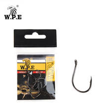 W.P.E Fishing Hook Size 7#---15# Barbed Hook High-Carbon Steel Single Circle Carp Fishhook Jig Tackle Accessories 3packs 2024 - buy cheap