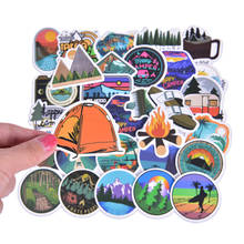 50Pcs/set Camping Landscape Stickers Outdoor Adventure Climbing Travel Waterproof Sticker to DIY Suitcase Laptop Bicycle 2024 - buy cheap