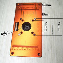 Placa de alumínio para máquina de cortar, inserir na mesa do roteador, ferramenta para trabalhar em madeira 2024 - compre barato