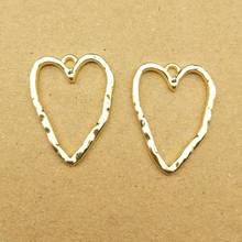 10pcs 18x24mm heart charm for jewelry making cute earring pendant bracelet necklace charms diy design charms 2024 - buy cheap