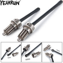 Yeahrun-eixo dianteiro de aço inoxidável trx4, eixo cvd para crawler modelo 1/10, peças de atualização 2024 - compre barato
