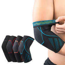 Protetor de cotovelo de compressão, suporte almofadas elásticas para homens e mulheres, braço, atadura para basquete, voleibol, esportes, fitness 2024 - compre barato