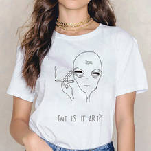 Women T Shirt High Quality Fashion Short Sleeve Casual funny extraterrestrial Print T-Shirt O Neck TShirts 2024 - buy cheap