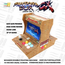 Pandora Box CX-caja de madera 2021 en 1, dispositivo de autoinstalación, mini arcade bartop, puede guardar juegos, puede añadir juegos adicionales, tekken 3d, 2800 2024 - compra barato