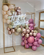 Chuveiro de bebê diy retro empoeirado rosa balão global garland arco kit metal rosa balões ouro para o aniversário casamentos festa decoração 2024 - compre barato