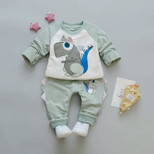 Hot Sale Baby Boy Clothes Set Spring Autumn Kids Tracksuit Top+Pants 2PCS Dinosaur Clothes Set Newborn Sport Suits 2024 - buy cheap