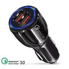 OHANEE Quick Charge 3.0 Charger QC 3.0 5V 9V 12V Dual USB Car Charge Fast Charger Mobile Phone Travel Adapter Accessories 2024 - buy cheap