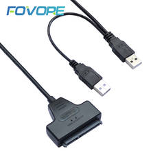 SATA к USB 2,0 к 7 15 22pin АДАПТЕРНЫЕ кабели Внешнее питание для 2,5 ''Ssd Hdd жесткий диск конвертер 2024 - купить недорого