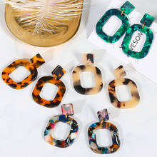 VCORM Geometric Acrylic Statement Drop Earrings For Women Korean Vintage Oval Round Dangle Earring 2020 Fashion Wedding Jewelry 2024 - buy cheap