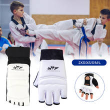 1Pair of Half Finger Taekwondo Gloves Hand Protector Guard Foot Guard Protector Cover for Adult Children Fitness Boxing Training 2024 - buy cheap