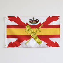 Flag of Spain with the Cross of Burgundy the Cross of San Andrés Civil Guard 3x5FT 100D Polyester with Brass Grommets 2024 - buy cheap
