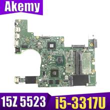 AKEMY 0NJF5X NJF5X для For DELL Inspiron 15z 5523 Материнская плата ноутбука 11307-1 i5-3337U GT630M 2 гб тестирование 2024 - купить недорого