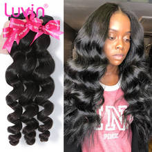 Luvin Peruvian Virgin Hair Loose Wave 100% Human Hair Weave Bundles Unprocessed Hair Weaving Extension 30 Inch 1 3 4 Bundles 2024 - buy cheap