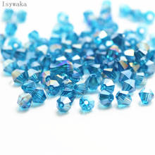 Isywaka Sale Green Blue AB Color 650pcs 3mm Bicone Austria Crystal Beads Glass Beads Loose Spacer Bead for DIY Jewelry Making 2024 - buy cheap