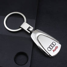 1 шт., автомобильные аксессуары 3D металлический автомобильный брелок для ключей модные брендовые Auto эмблема брелок для Audi a3 a4 a5 a6 a7 a8 Q3 Q4 Q5 Q6 Q7 b8 b6 2024 - купить недорого